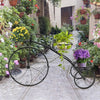 Large Bicycle Plant Stand Rack Holder Metal Garden Shelves Flower Display Holder