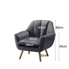 Retro/Vintage Tub Accent Chair Upholstered Padded Armchair Lounge Fabric Sofa UK