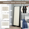 6-Panel Room Divider 172cm Folding Privacy Screen Rolling Portable Wall Divider