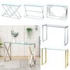 Slim Console Table Side Narrow Desk Kitchen Hallway Stand Rectangular Glass Unit