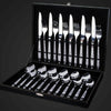 24 Piece Stainless Steel Cutlery Sets Tableware Dining Kitchen Fork Spoons Boxed