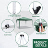 New 3X3M Garden Heavy Duty Pop Up Gazebo Marquee Party Tent Wedding Canopy Green
