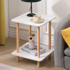 Simple Coffee Table White Sofa Side Table End Table for Living Room Modern