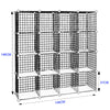 16 Cube Interlocking DIY Bookcase Display Cabinet Organiser Shoe Storage Rack