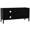 TV Cabinet Steel and Glass practical Rugged with storage space stable