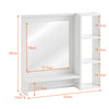Mirrored Bathroom Cabinet LED White 1/2/3 Doors Mounted Cupboard Wall Mounted