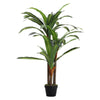 4ft Tropical Artificial Palm Tree Large Plants Fake Bamboo Leafs Garden Decor