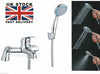 Luxury Bathroom Chrome Sink Bath Filler Tap Shower Mixer Taps with Hand Held