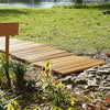 8FT Garden Straight Hardwood Pathway Outdoor Decorative Boardwalk Beach Wedding