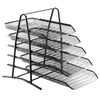 Office Filing Trays Holder A4 Document Letter Paper Storage 5 Tiers Post In Out
