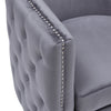Swivel Tub Armchair Chesterfield Velvet Upholstered Sofa Chair Fireside Seat