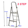3 4 Tread Step Ladder Folding Aluminum Ladders with Safety Non-Slip Step