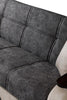 New Stylish Leon Grey Cream 3 Seater Velvet Fabric Modern Comfortable Sofa Bed.