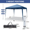 3x3M Gazebo Pop Up Tent Canopy Outdoor Wedding Marquee Garden Party w/4 Sides UK