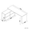 Corner Computer Desk L-shaped Home Office Table Workstation Study Furniture
