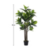 90cm Ficus Elastica Artificial Tree Green Plant Wedding Garden Home Office Decor