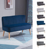 Modern Double Seat Sofa w/ Wood Frame Foam Padding High Back Comfortable