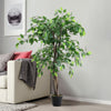 120cm Artificial Banyan Tree Realistic Fake Potted Green Plant In/ Outdoor Decor