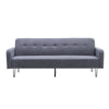 Modern 3 Seater Sofa Bed Button Back Couch Settee Sofabed Settee Couch Recliner