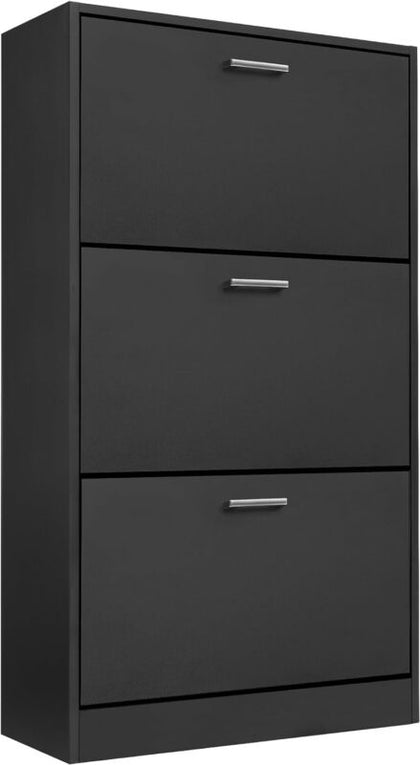 Shoe Rack Shoe Storage Cabinet Wooden Stand Cupboard Unit 3 Drawer Organiser