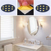 60/70cm Large Oval Wall Mounted Bathroom Mirror Makeup Dressing Mirror Frameless