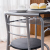 3 PCS Breakfast Bar Table And Chairs Modern 2 Seater Kitchen Dining Set