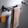 Wall Mounted Towel Rail Bar Holder Shelf Bathroom Storage Rack Stand Hanger Tool