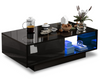 Wooden LED Coffee Table With Storage High Gloss Drawers Living Room + RGB Lights