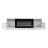 Modern TV Stand 70inch Unit Cabinet w/ Electric Fireplace & 12 Colour LED Light