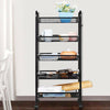 5 Tiers Metal Kitchen Trolley Cart Salon Beauty SPA Storage Shelf Rolling Wheels