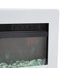 40in Electric Fire Fireplace Heater Recessed Wall Mounted Free Standing w/Remote