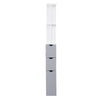 Slim White Bathroom Storage Cabinet Tall Narrow Wooden Compact Drawers Shelves