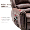 Electric Power Lift Recliner Chair Massage Armchair PU Leather Single Sofa NS