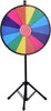 24" Color Prize Wheel Dry Erase Fortune Spinning Floor Stand Party Win Game