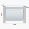 Radiator Cover White Unfinished Modern Traditional Wood Grill Cabinet Shelf MDF