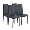 2/4/6pcs Faux Leather Velvet Fabric Dining Chairs Metal Chromed Legs Dining Room