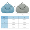Adult Kids Bean Bag Chair Sofa Couch Cover Indoor Lazy Lounger No filling 4 Size