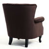 Retro/Vintage Tub Accent Chair Upholstered Padded Armchair Lounge Fabric Sofa UK