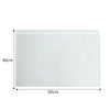Modern Frameless Bevelled Edge Stick On Wall Mirror Makeup Bedroom Hallway Decor