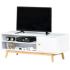 TV Cabinet Unit for TVs up to 50'' Flat Screen Console Table w/ Shelves and Door