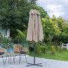 Extra Large 4.6M Garden Parasol Patio Umbrella Double Side Sunshade Sofa Outdoor