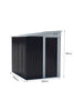 5X7FT Steel Metal Outdoor Garden Tool Storage Shed Bike Bin Store PentRoof Shelf