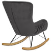 Rocking Chair Armchair Curved High Back Upholsrered Living Bedroom Lounge Sofa