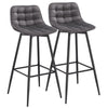 2x Bar Stool Breakfast Home Kitchen Pub Barstools Velvet Metall Bar Chairs