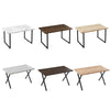 Modern Wood Dining Table Kitchen Dining RoomTable with X/U Shaped Metal Legs