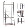 Retro Bookshelf Industrial Display Shelving Unit Standing Bookcase Storage Shelf
