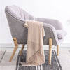 Modern Fabric Linen Armchair Upholstery Living Room Reception Chair Single Sofa