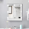Mirrored Bathroom Cabinet LED White 1/2/3 Doors Mounted Cupboard Wall Mounted
