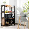 3-Tier Storage Shelf Industrial Baker’s Rack w/ 2-Door Cabinet Pantry Cabinet