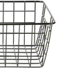2pcs Bathroom Iron Storage Basket Metal Wire kitchen Tray Desk Mesh Basketry Box